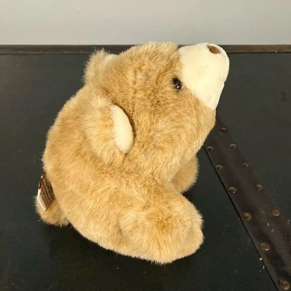 Gund Vintage Snuff Bear Plush Stuffed Animal  Brown 7”  Tags